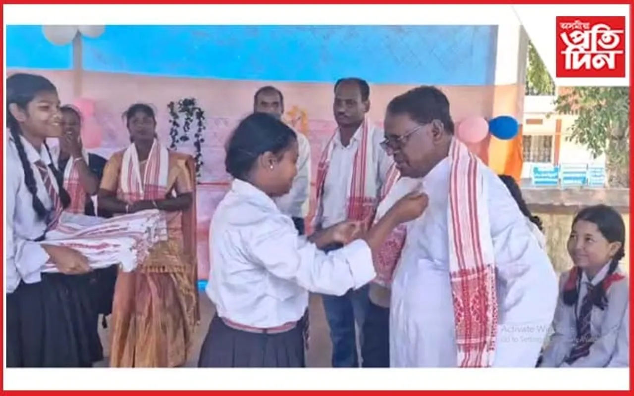 জামুগুৰিহাটৰ চেন্ট থমাচ ইংলিছ স্কুলত কৃতী ছাত্ৰ-ছাত্ৰীৰ বিদায় সম্বৰ্ধনা