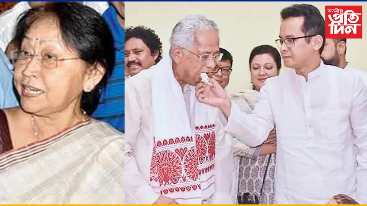 দূৰৰ পৰাই পুত্ৰক আৰ্শীবাদঃ ভোট দিবলৈ কিয় নাহিল ডলী গগৈ...