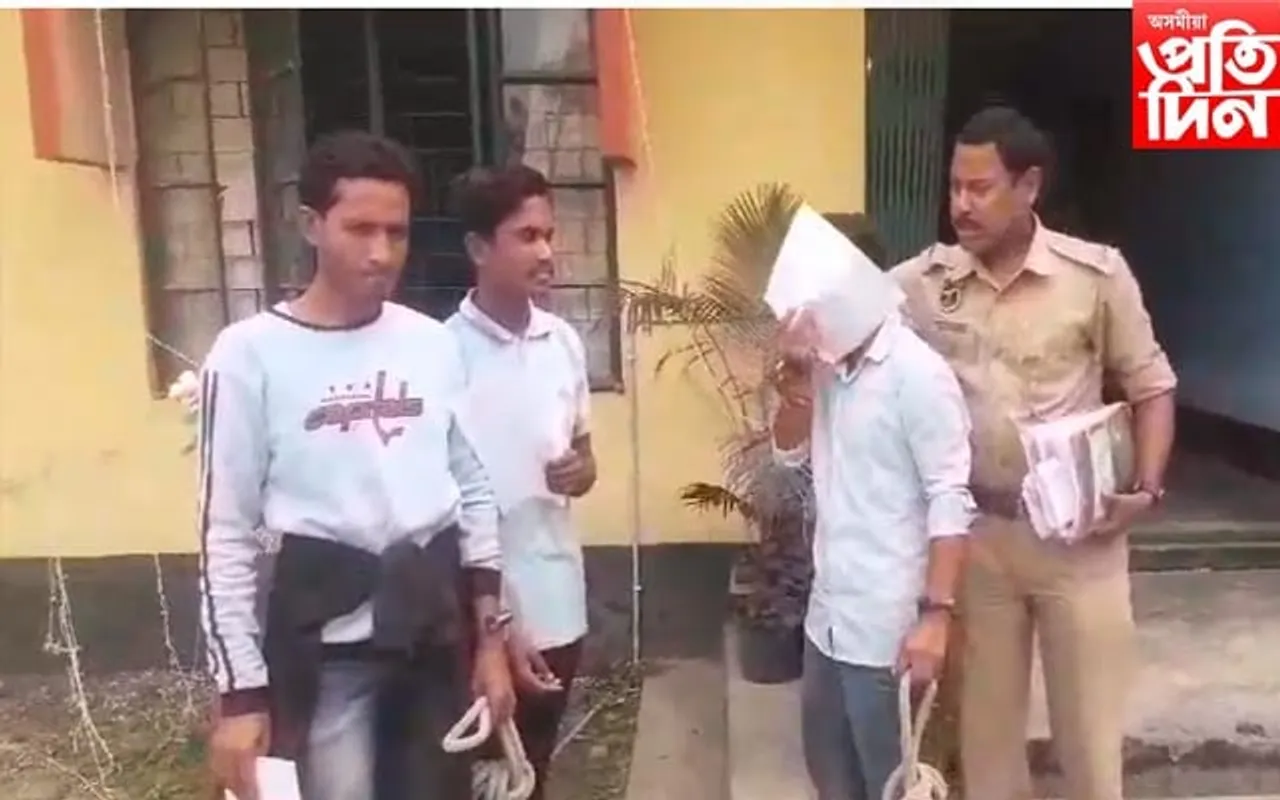 জামুগুৰিহাটত লোহা চুৰিৰ অভিযোগত তিনি যুৱকক  গ্ৰেপ্তাৰ আৰক্ষীৰ
