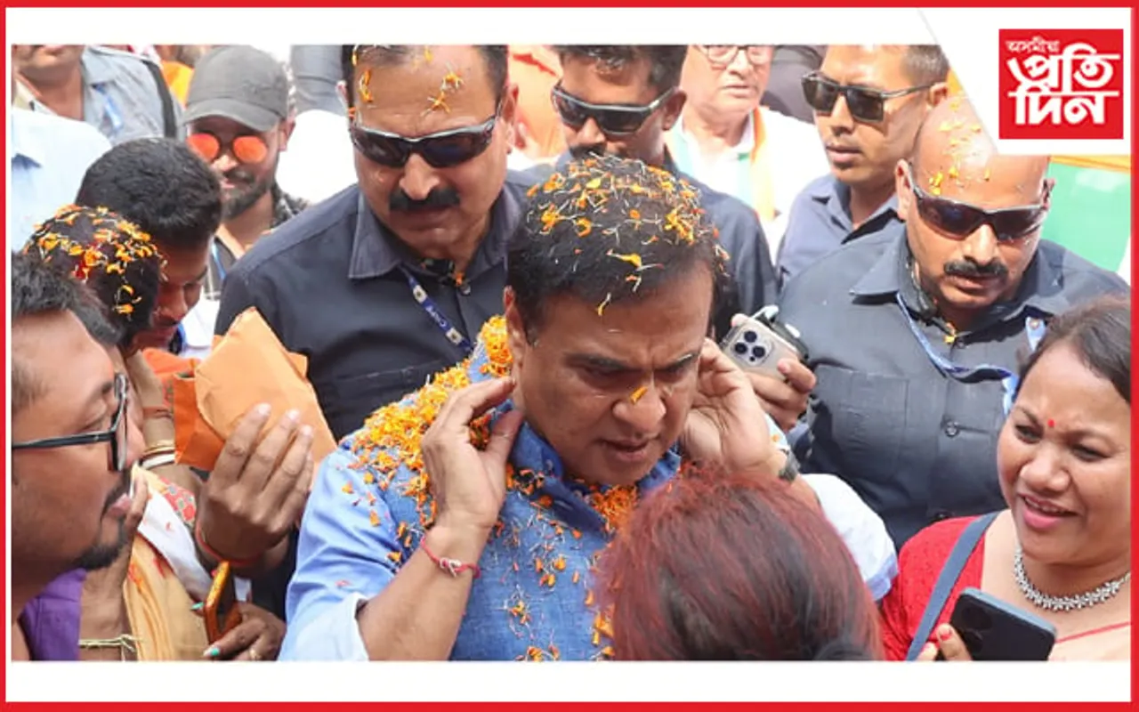 মঙলদৈত বিজয় সংকল্প সমাবেশত মুখ্যমন্ত্ৰী হিমন্ত বিশ্ব শৰ্মা