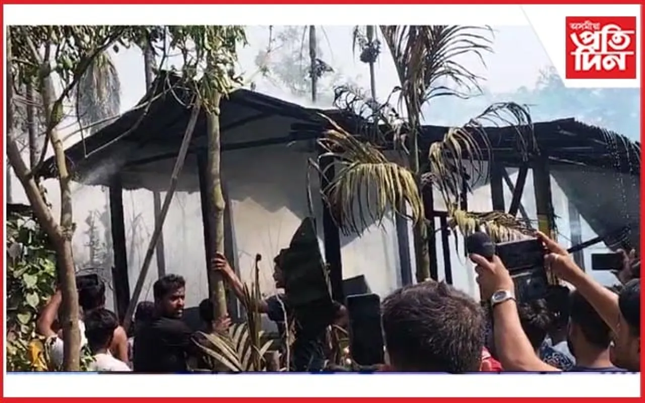 গৰু বিহুৰ দিনা হোজাই নীলবাগানত ভয়ংকৰ অগ্নিকাণ্ড...