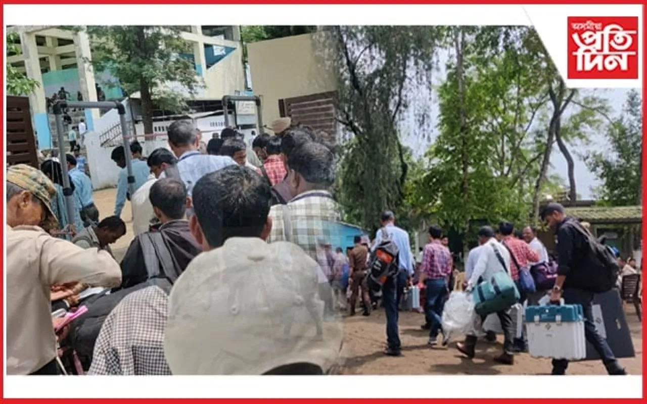 চৰাইদেউত নিৰ্বাচনী বতাহঃ ভোট কেন্দ্ৰলৈ ৰাওনা পুলিং, প্ৰিজাইডিং বিষয়া