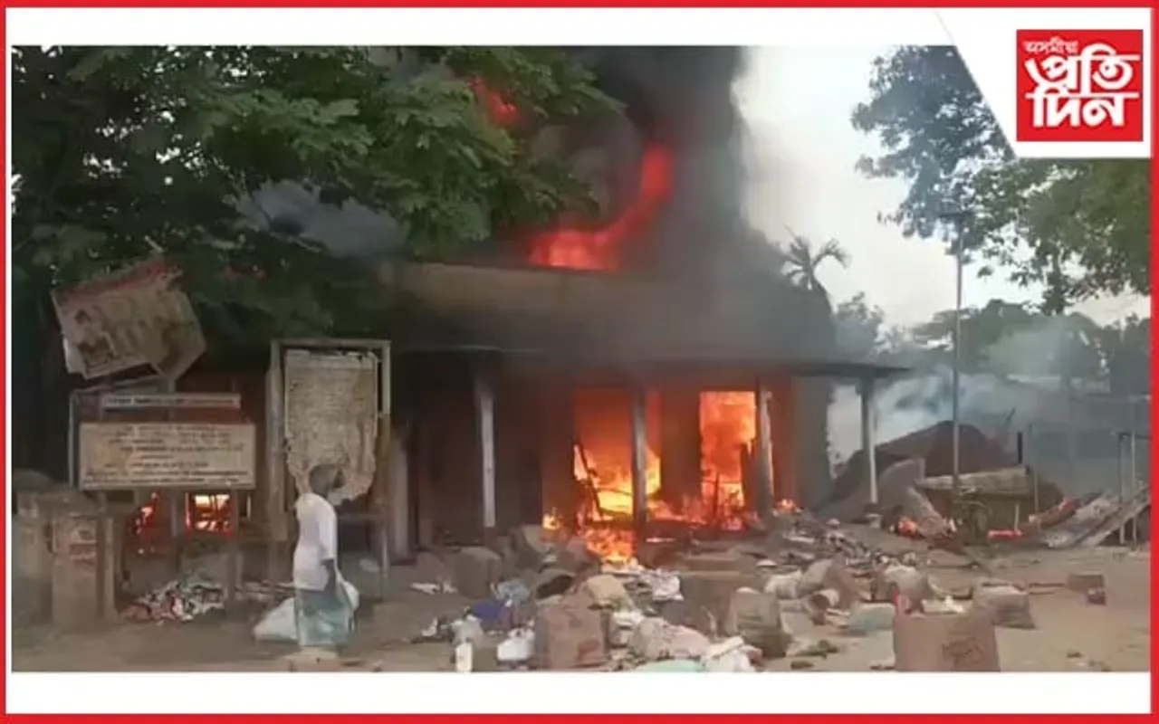 লংকাত অগ্নিকাণ্ডঃ  ৪০-৫০ লক্ষাধিক টকাৰ সা-সম্প্ৰত্তিৰ ক্ষয়-ক্ষতি