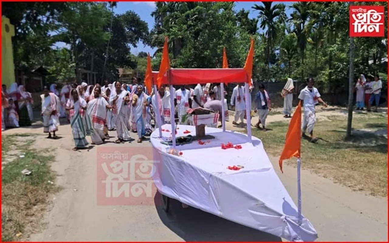 আঢ়ৈশ বছৰীয়া পূব জামুগুৰি নামঘৰৰ বাৰ্ষিক ভাগৱত পাঠ আৰু মহানাম...