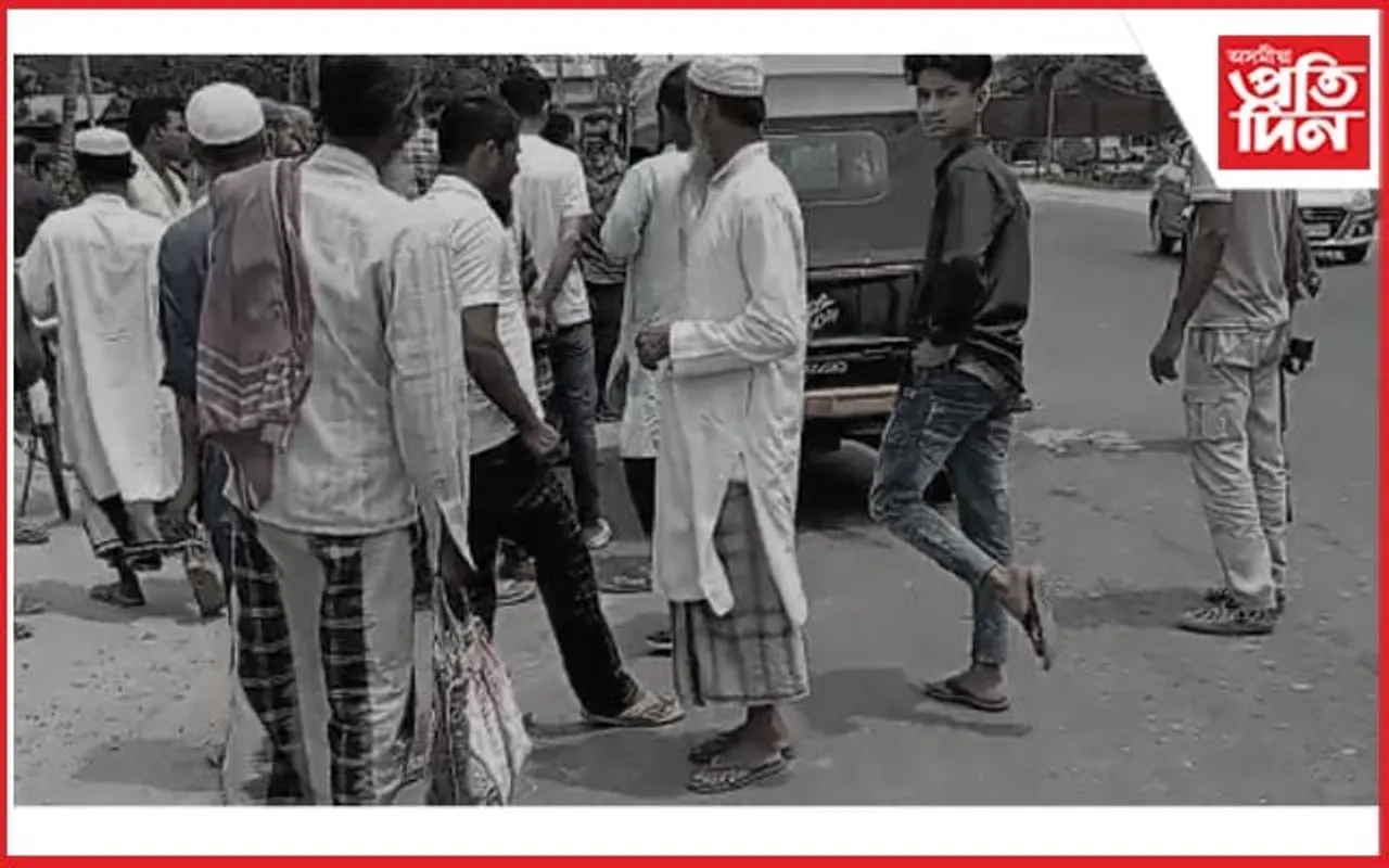 শান্তিজান বজাৰৰ সন্মুখত ভয়ংকৰ পথ দুৰ্ঘটনা : নিহত এজন