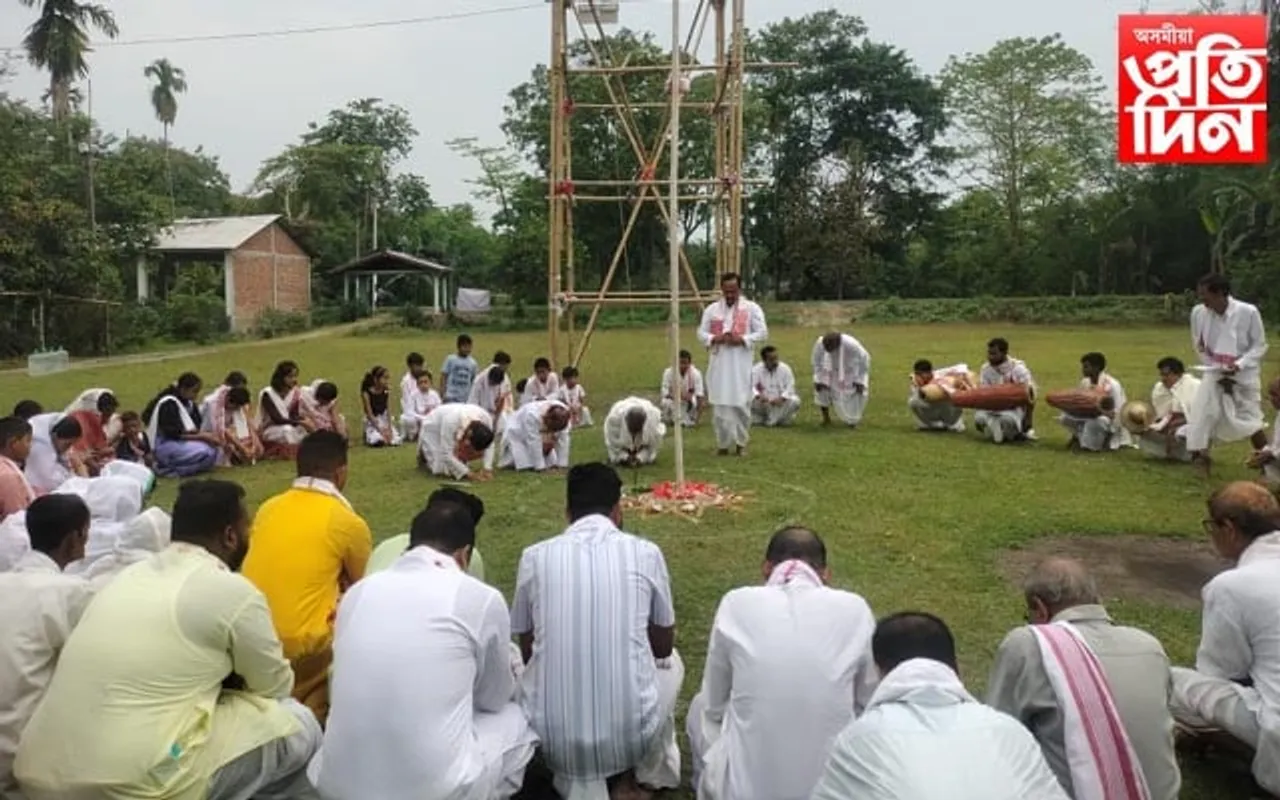 কৃষ্ণাইঘাট আউনীআটীৰ শাখা সত্ৰত ভাগৱত পাঠৰ শুভাৰম্ভ...