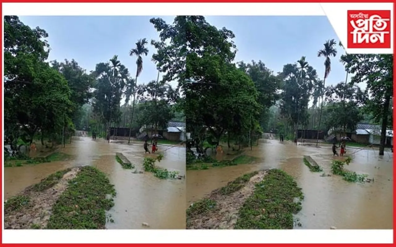 কৃত্রিম বানৰ কবলত মথুৰাপুৰৰ বিস্তীৰ্ণ অঞ্চল...