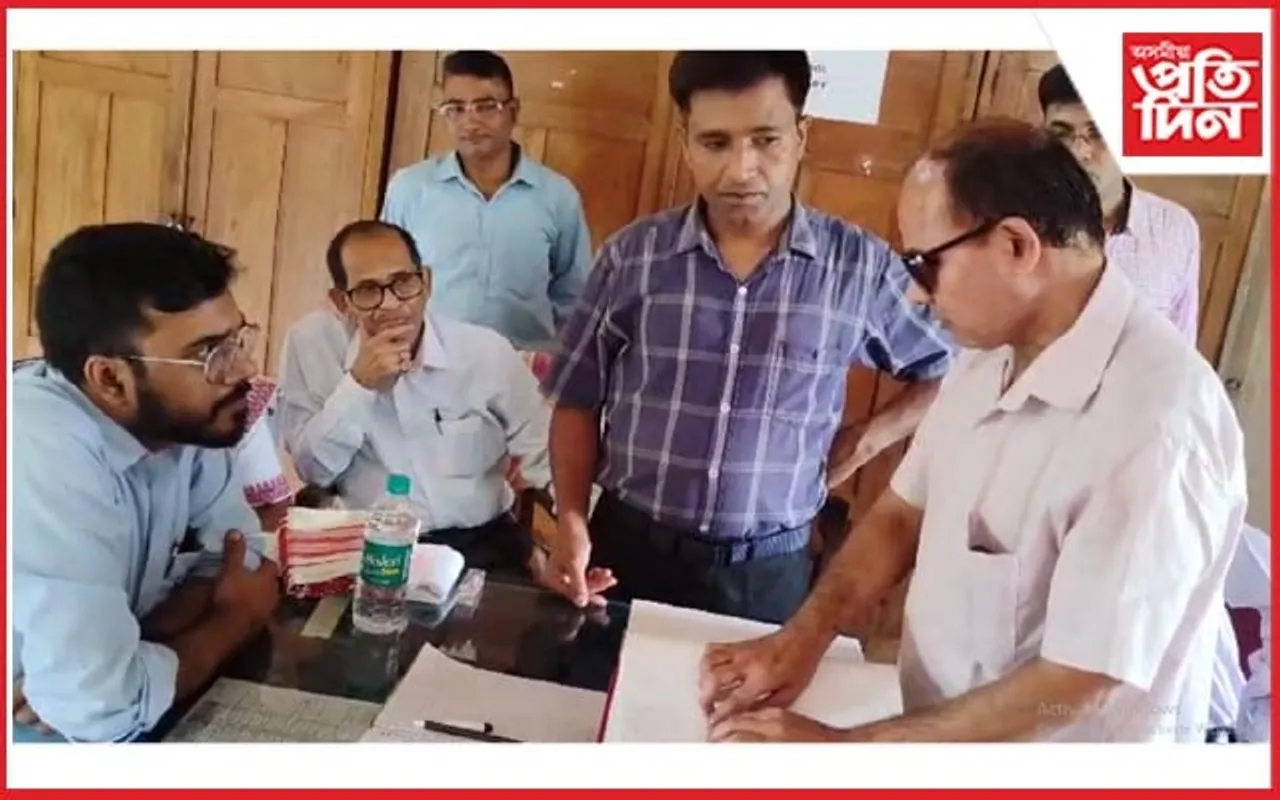 আয়ুক্ত নৰেন্দ্ৰ কুমাৰ শ্বাহৰ বঢ়মপুৰ অন্ধ বিদ্যালয় পৰিদৰ্শন 