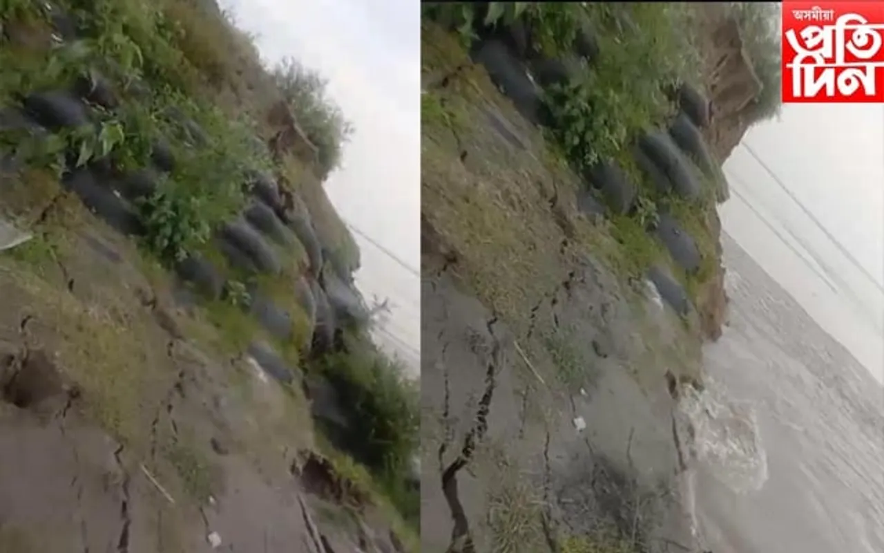 ব্ৰহ্মপুত্ৰৰ বুকুত জাহ গ'ল জিঅ' বেগৰ স্পাৰ!