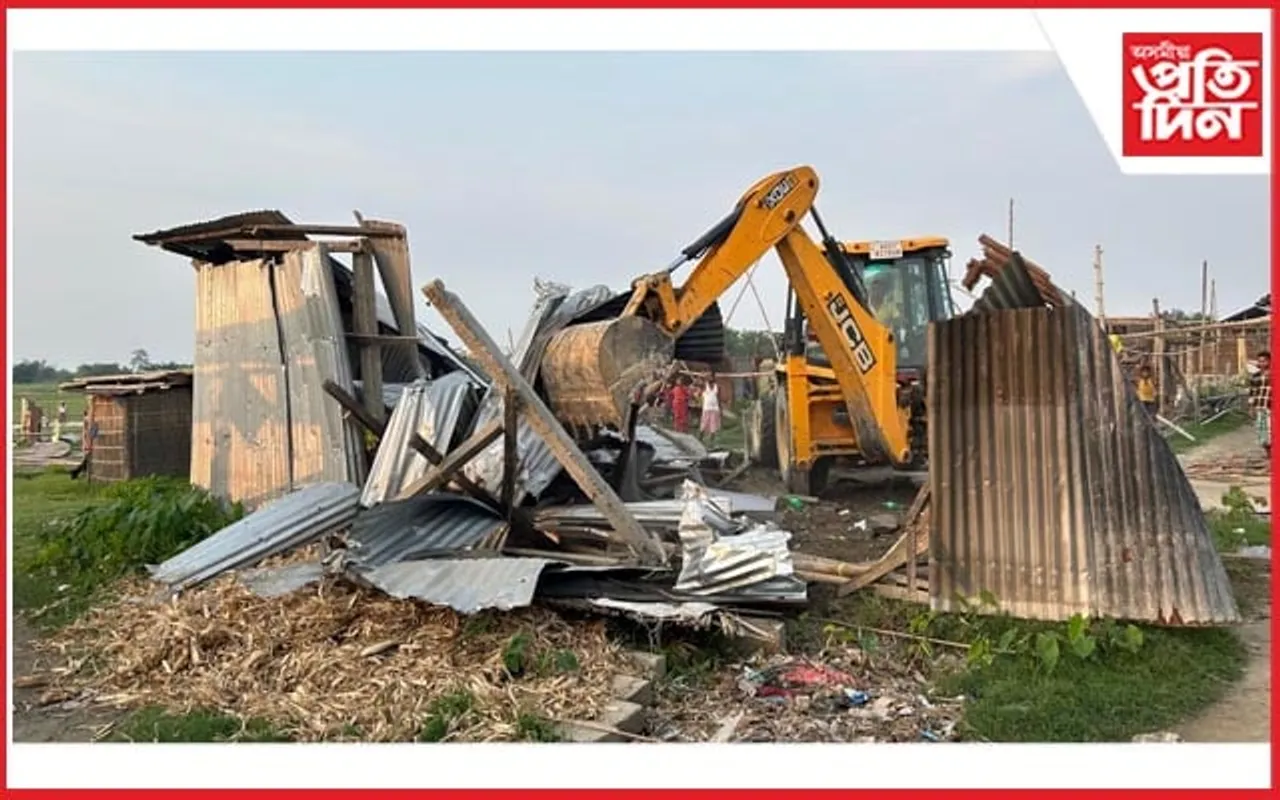 ৩৯৭ টা পৰিয়ালক উচ্ছেদঃ অবৈধ ভূমি বেদখলকাৰীৰ বিৰুদ্ধে ধলপুৰত পুনৰ অভিযান...