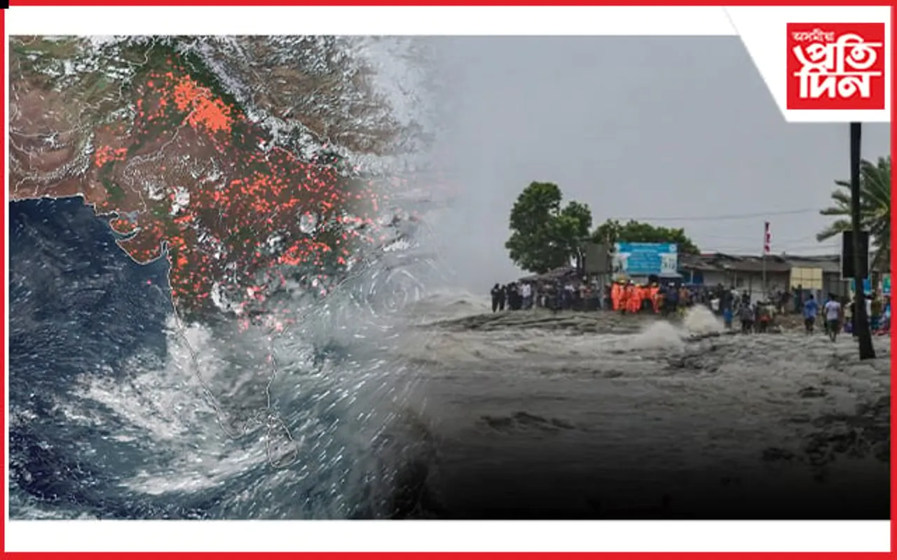 অসমত ৰীমালৰ প্ৰভাৱঃ ঠায়ে ঠায়ে প্ৰবল বতাহ-বৰষুণ