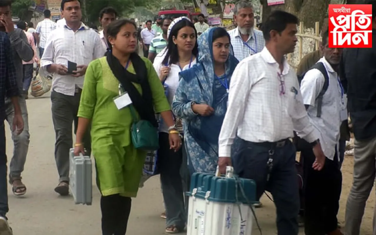 তৃতীয় পৰ্যায়ৰ লোকসভা নিৰ্বাচনঃ সাজু কৰি তোলা হৈছে মানকাচৰৰ ৩৪৭ টা ভোটগ্ৰহণ কেন্দ্ৰ
