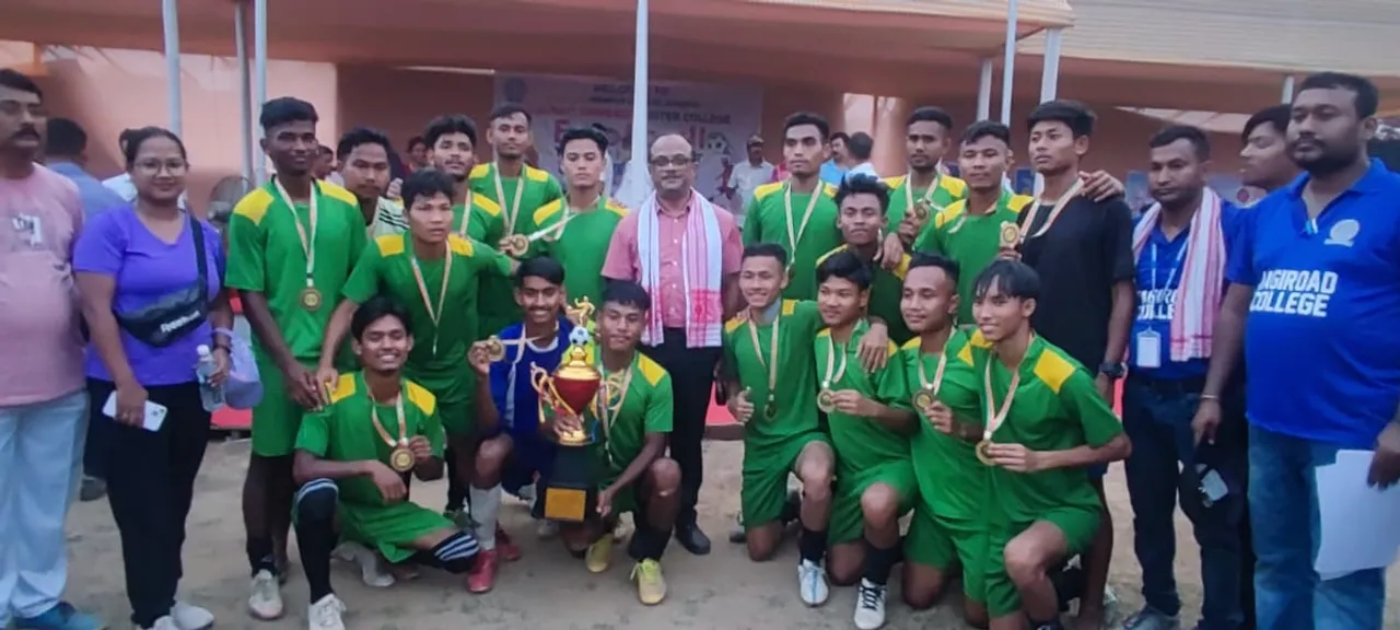 গুৱাহাটী বিশ্ববিদ্যালয় আন্তঃমহাবিদ্যালয় ফুটবল প্ৰতিযোগিতাত জাগীৰোড মহাবিদ্যালয়ৰ খিতাপ অৰ্জন