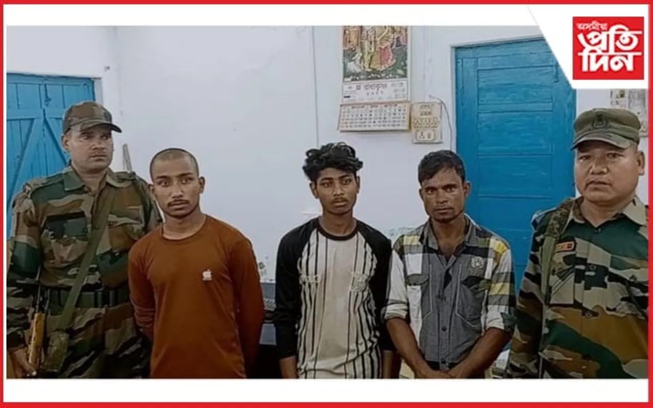 ত্ৰিপুৰাত তিনি বাংলাদেশীক গ্ৰেপ্তাৰ