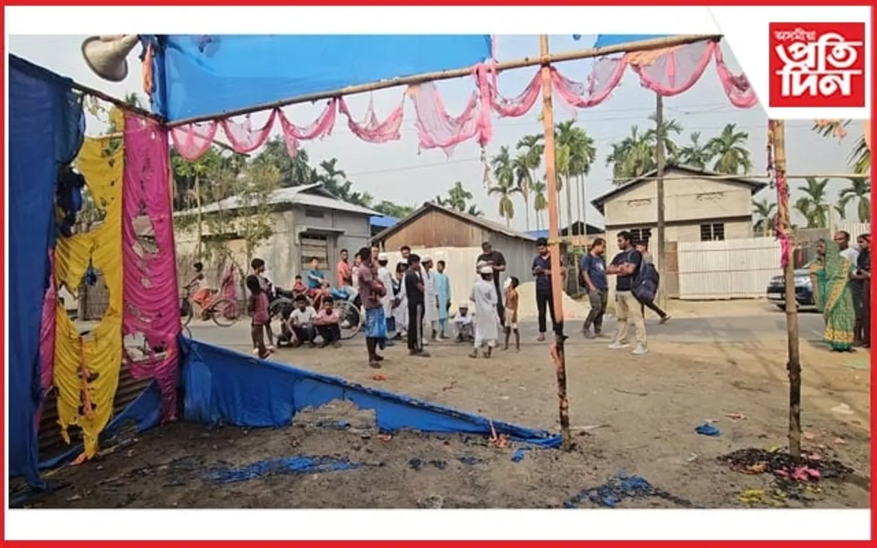 ঘিলাগুৰীত দুলু আহমেদৰ নিৰ্বাচনী প্ৰচাৰ কাৰ্যালয়ত দুৰ্বৃত্তৰ অগ্নিসংযোগ