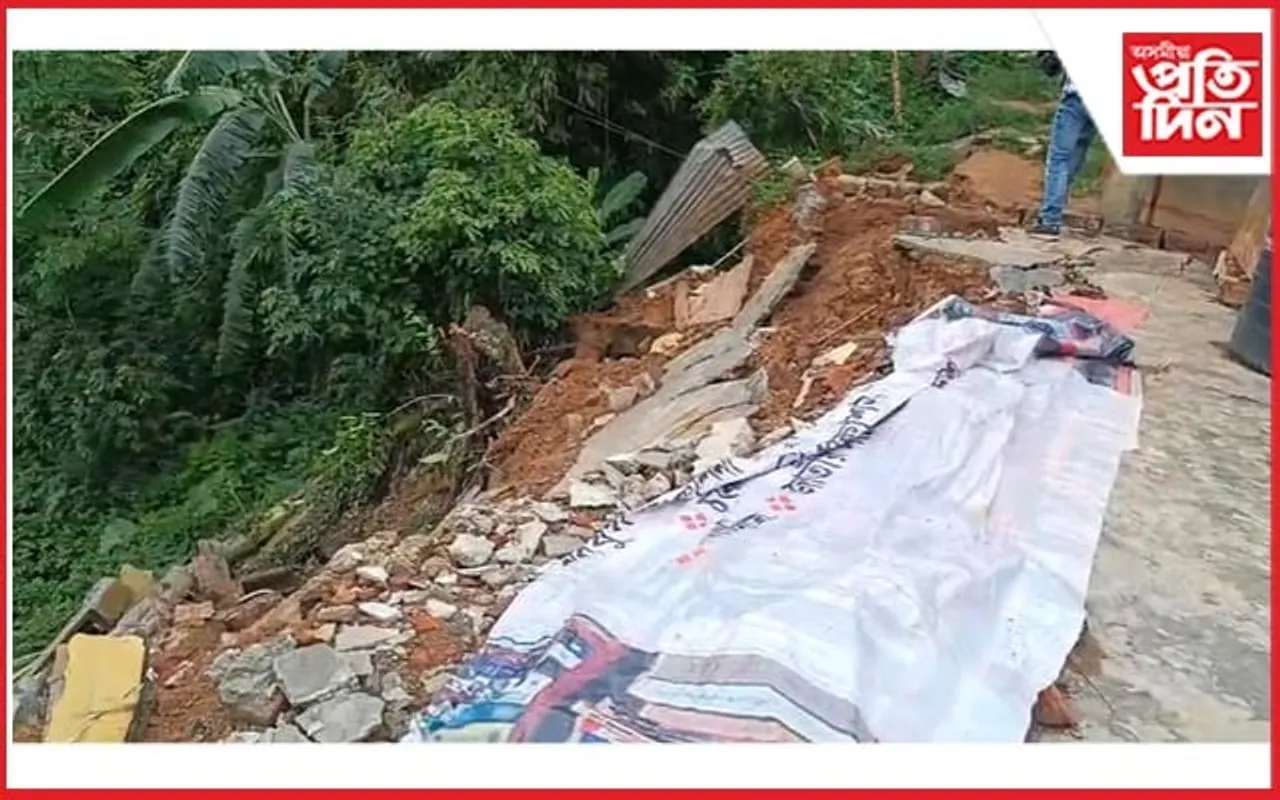 চানমাৰিৰ অমিয়নগৰত ভূমিস্খলন....