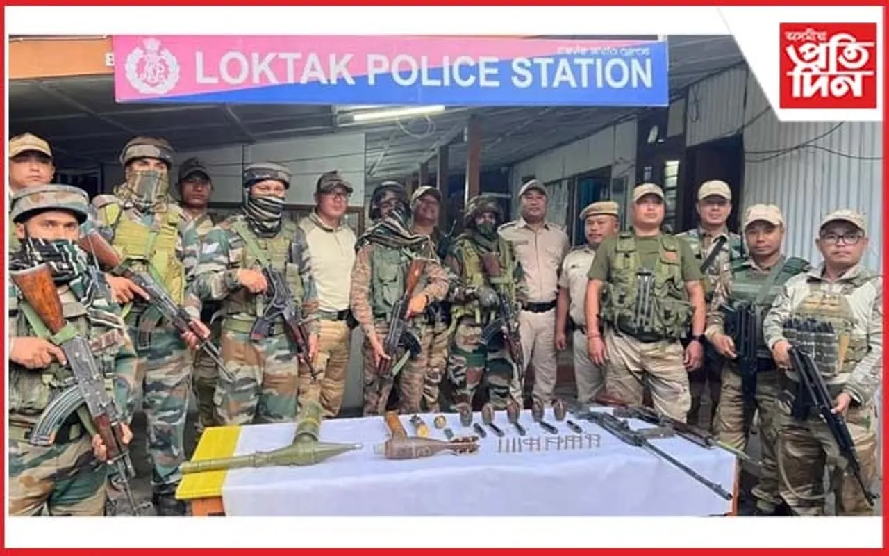 মণিপুৰত বুজণ পৰিমাণৰ‌ অবৈধ মাৰণাস্ত্ৰ জব্দ
