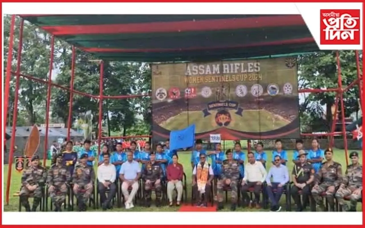 অসম ৰাইফলচৰ উদ্যোগত মহিলা ফুটবল খেল: উপস্থিত থাকে গোলাপ চান্দ কাটাৰিয়া