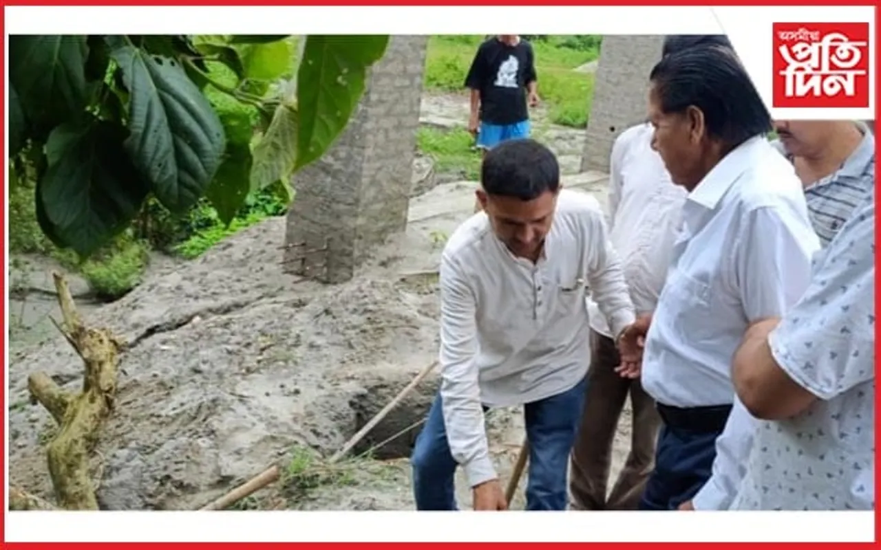 ঢকুৱাখনা ৰাজহুৱা শ্মশানৰ পকীবেৰা আৰু প্ৰৱেশদ্বাৰৰ আধাৰশিলা স্থাপন...