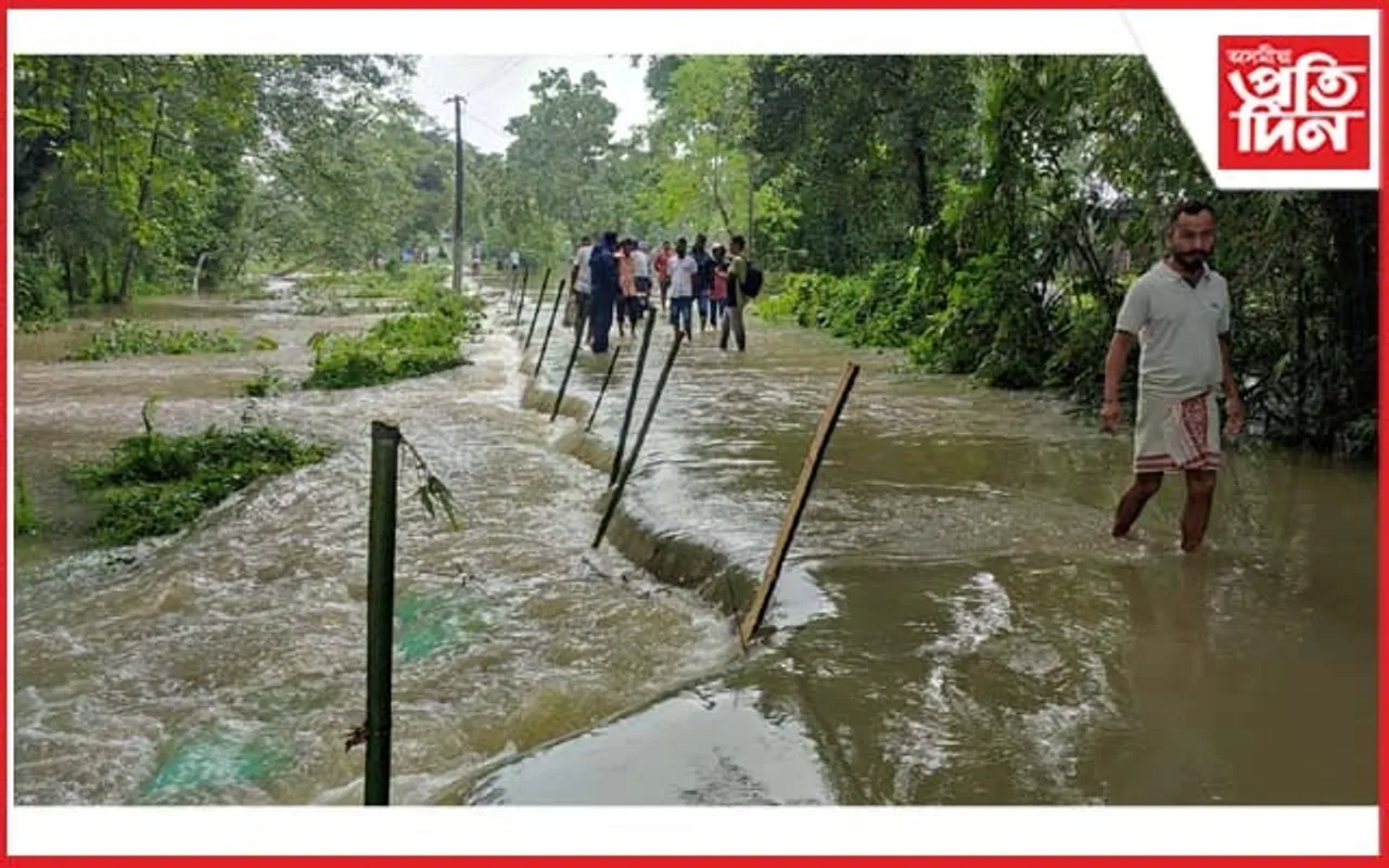 কালদিয়াৰ পানীত বুৰিল হেলনাৰ বিস্তীৰ্ণ অঞ্চল