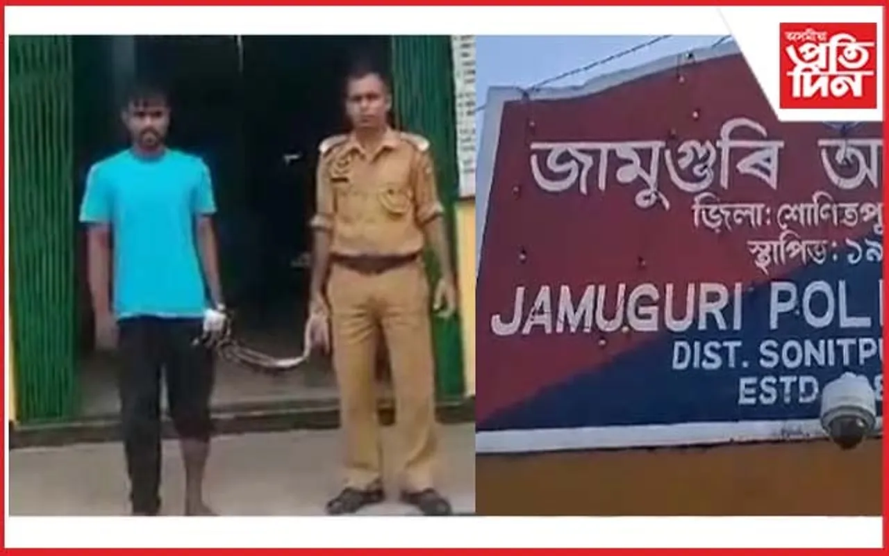 জামুগুৰিহাটত ৰাইজৰ হাতত আটক গৰুচোৰ