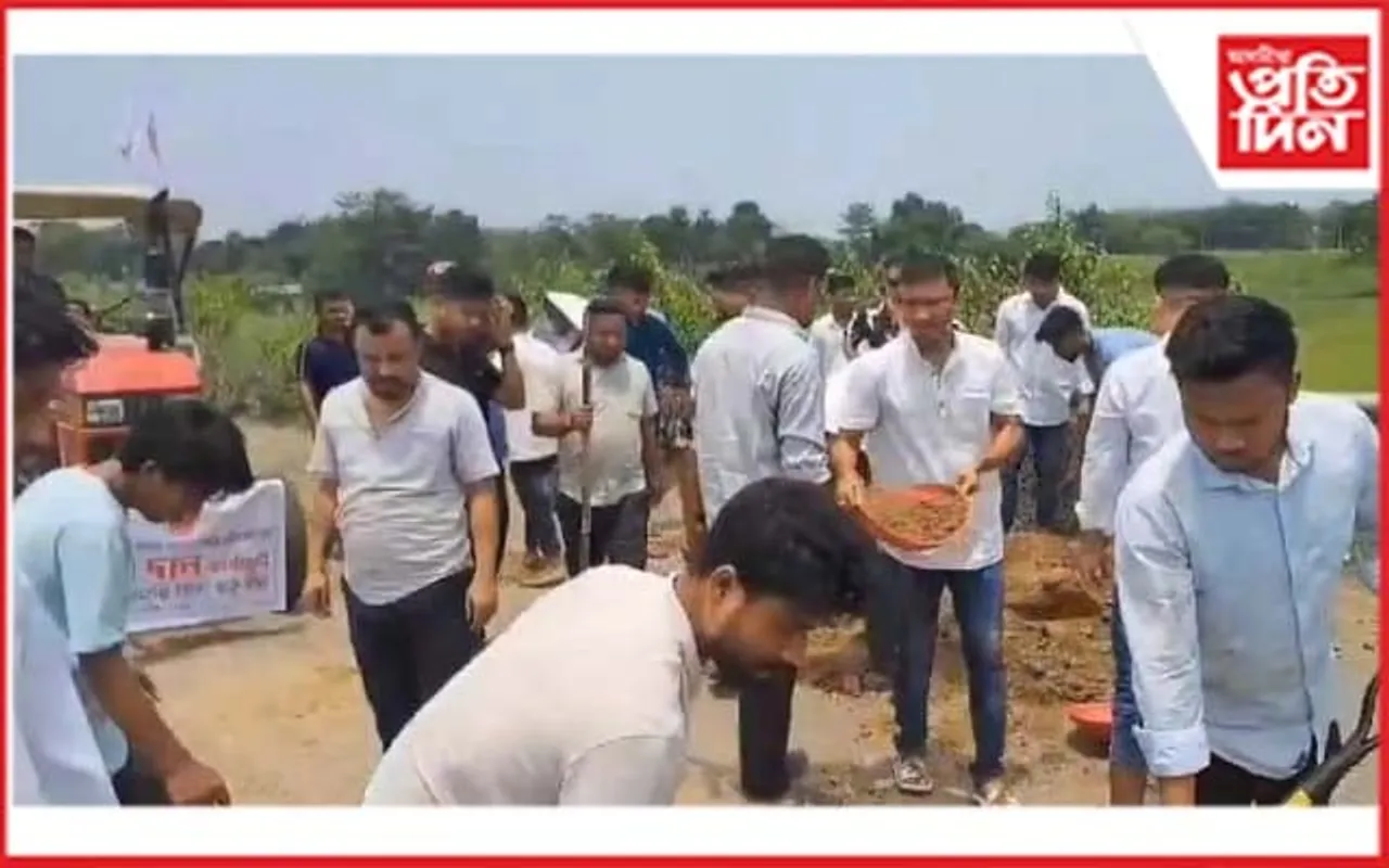 বগীবিল ৰাষ্ট্ৰীয় ঘাইপথত ধেমাজি জিলা আছুৰ শ্ৰমদান কাৰ্য্যসূচী