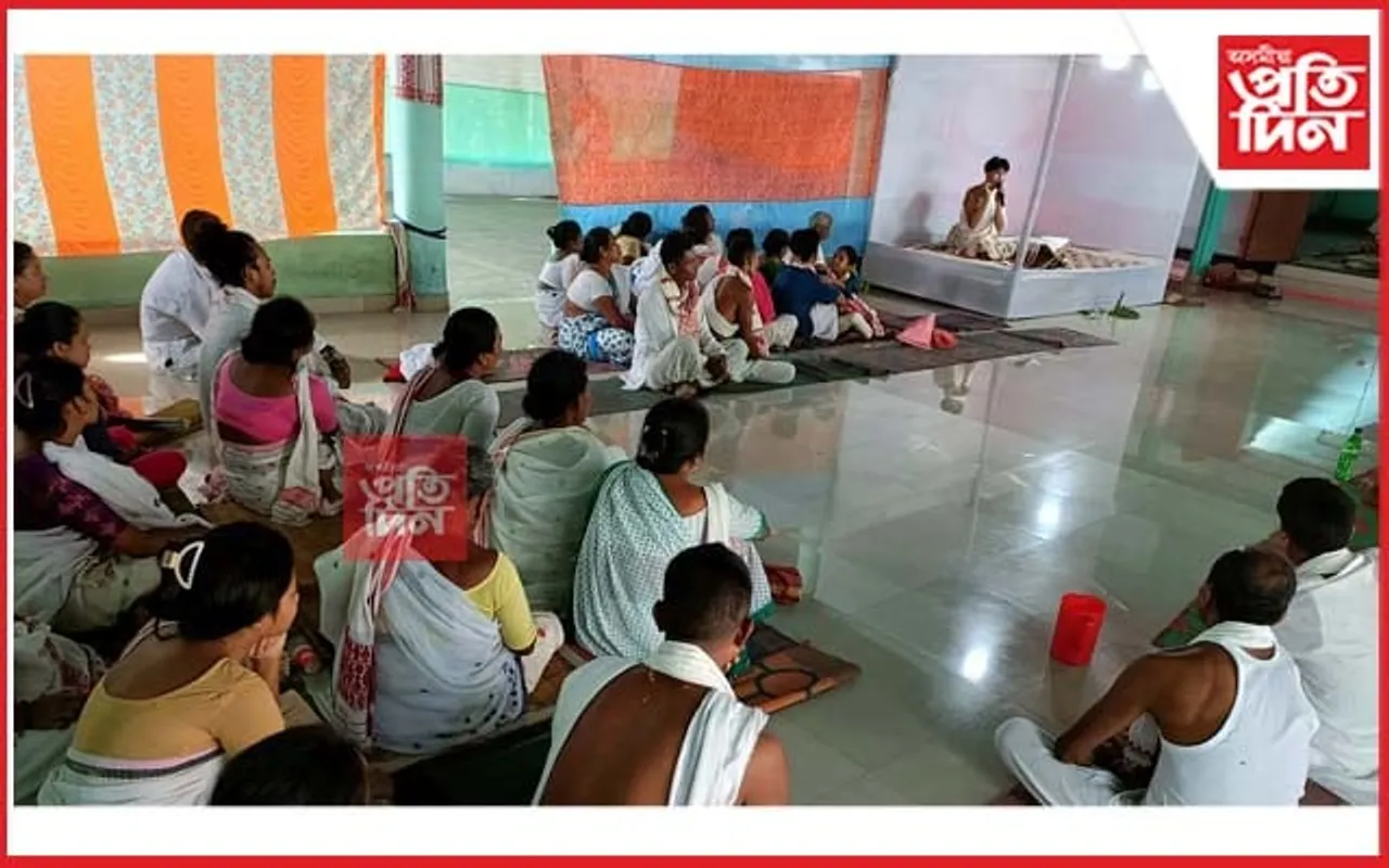 পূৱ জামুগুৰি নামঘৰত বাৰ্ষিক সেৱা-ভাগৱত পাঠৰ অনুষ্ঠান...