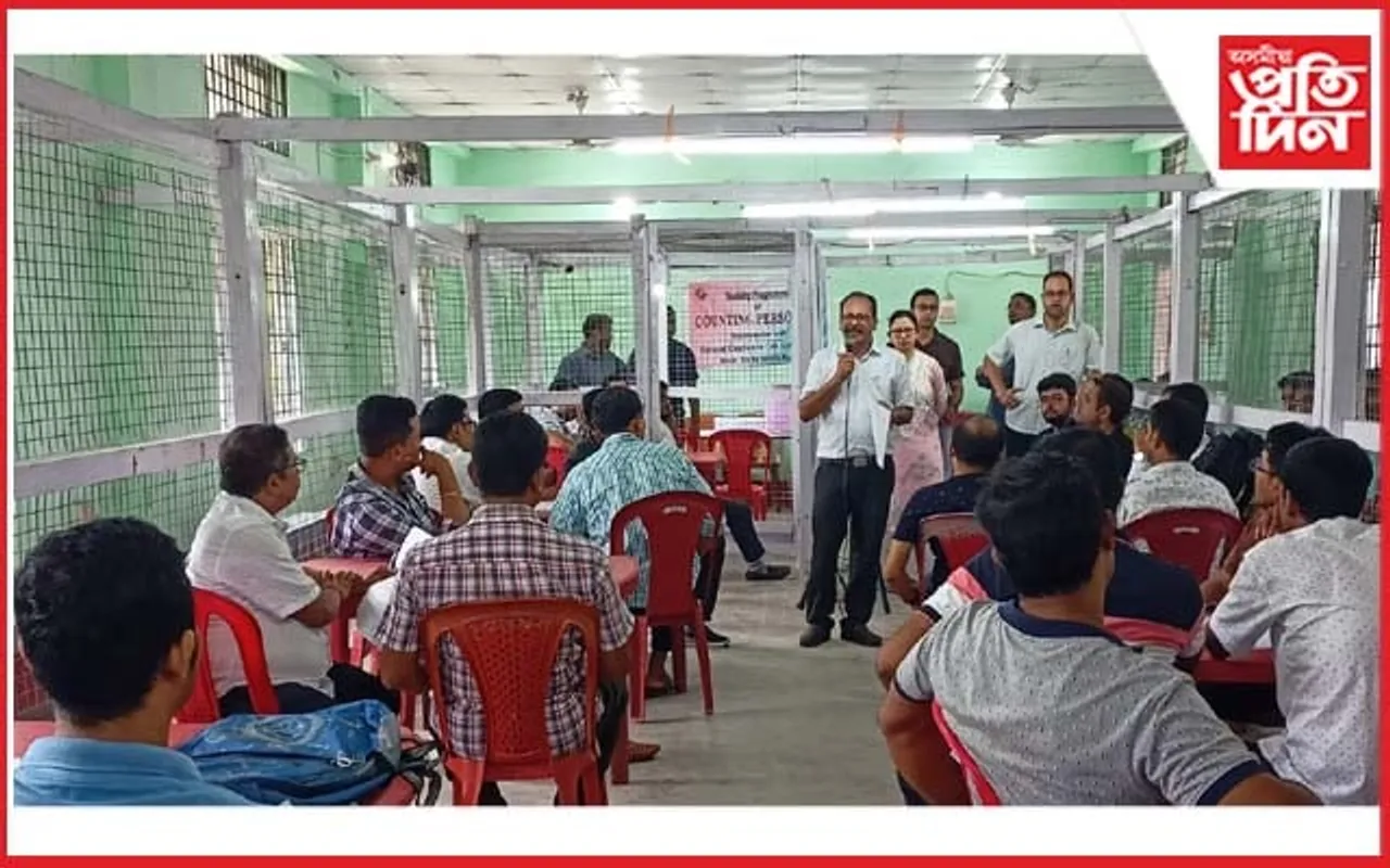 ৰঙিয়াত লোকসভা নিৰ্বাচনৰ ভোট গণনাৰে জড়িত বিষয়া-কৰ্মচাৰীৰ প্ৰশিক্ষণ সামৰণি 