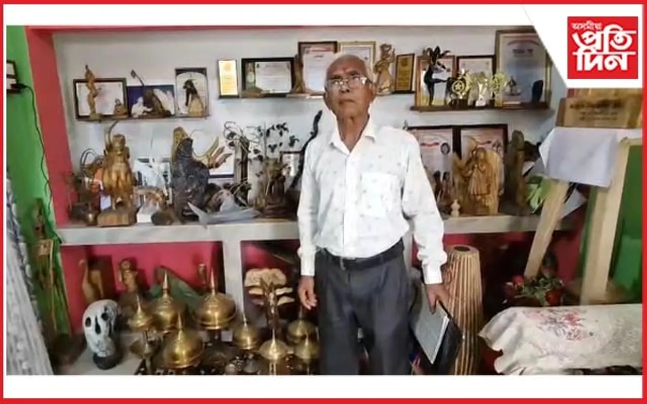 খনামুখৰ এগৰাকী ভাষ্কৰ্য্য শিল্পীৰ হাতত প্ৰাণ পাই উঠিছে বিষ্ণু-জ্যোতি-লাচিতৰ মূৰ্তি