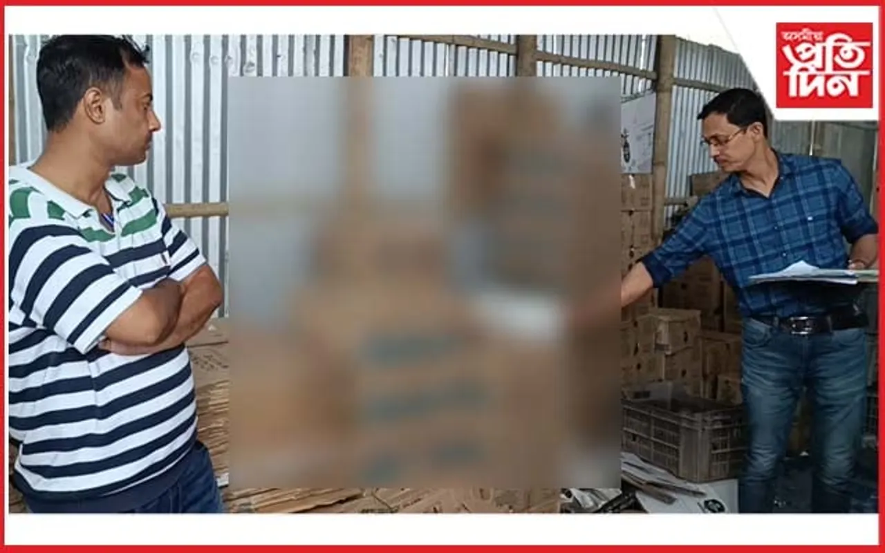 তামুলপুৰত অবৈধ সুৰাৰ গুডামত আবকাৰী চোৰাংচোৱাৰ অভিযান