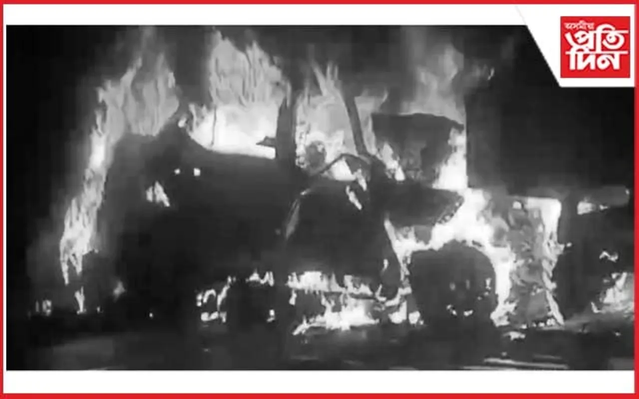 ডামবুকত শোকাৱহ দুৰ্ঘটনা সংঘটিতঃ জীৱন্তে অগ্নিদগ্ধ যুৱক