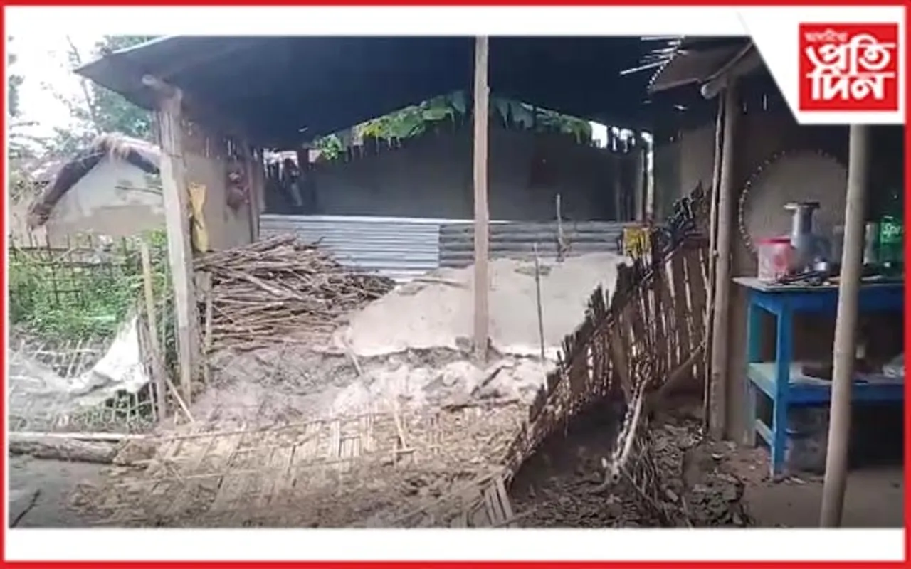 কন্দলীত বন্যহস্তীৰ উপদ্ৰৱত শংকিত সাধাৰণ জনতা...