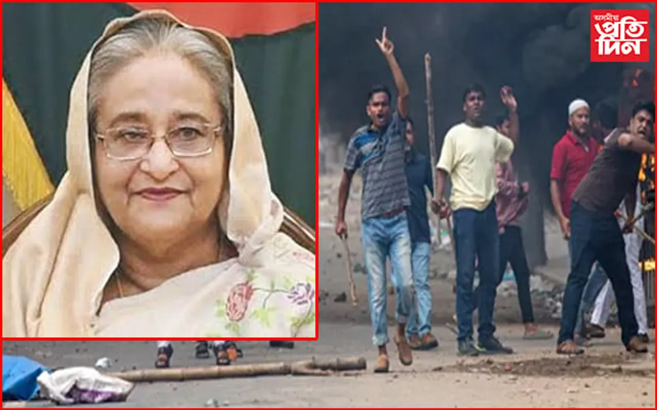 মৌলবাদীসকলে কোটা আন্দোলনত ছদ্মবেশেৰে প্ৰৱেশ কৰিছিলঃ শ্বেখ হাছিনা