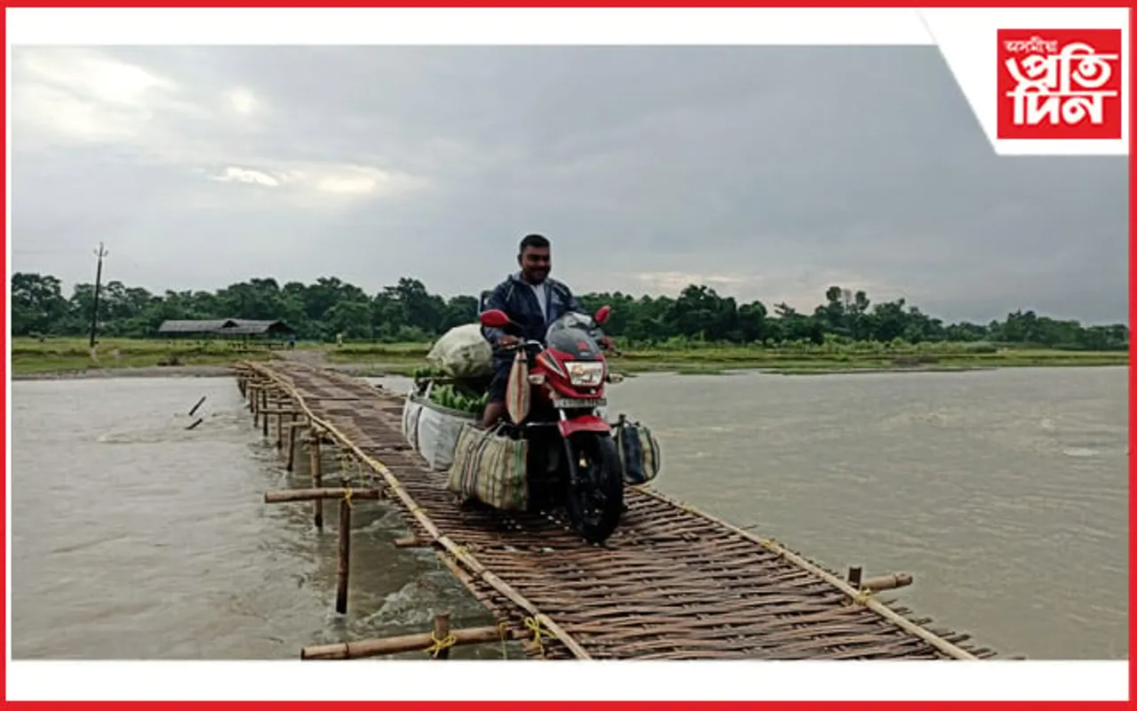 বাক্সাৰ মৰা পাগলাদিয়া-দিৰিং নৈৰ ওপৰত আজিও নিৰ্মাণ হৈ উঠা নাই স্থায়ী  দলং