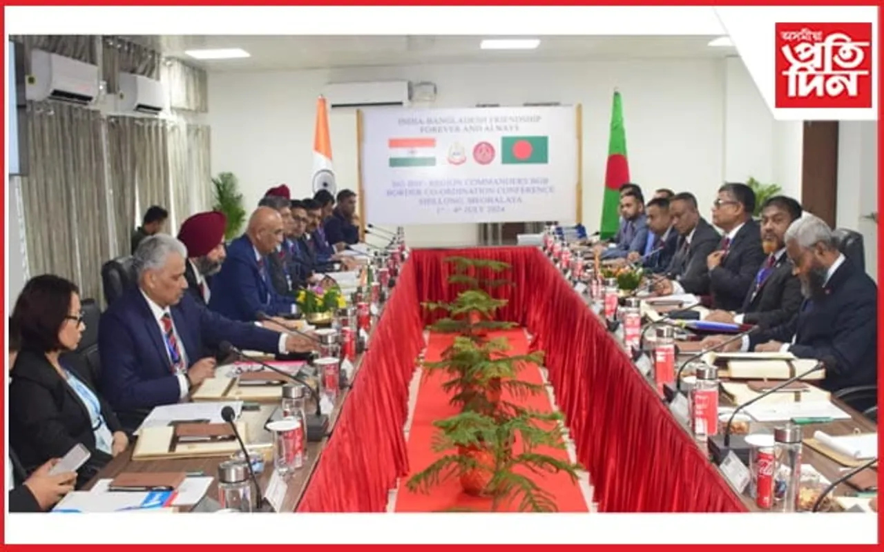 আজিৰে পৰা ৪ দিনীয়াকৈ BSF আৰু BGBৰ মাজত আইজি পৰ্যায়ৰ সমন্বয় সন্মিলন...