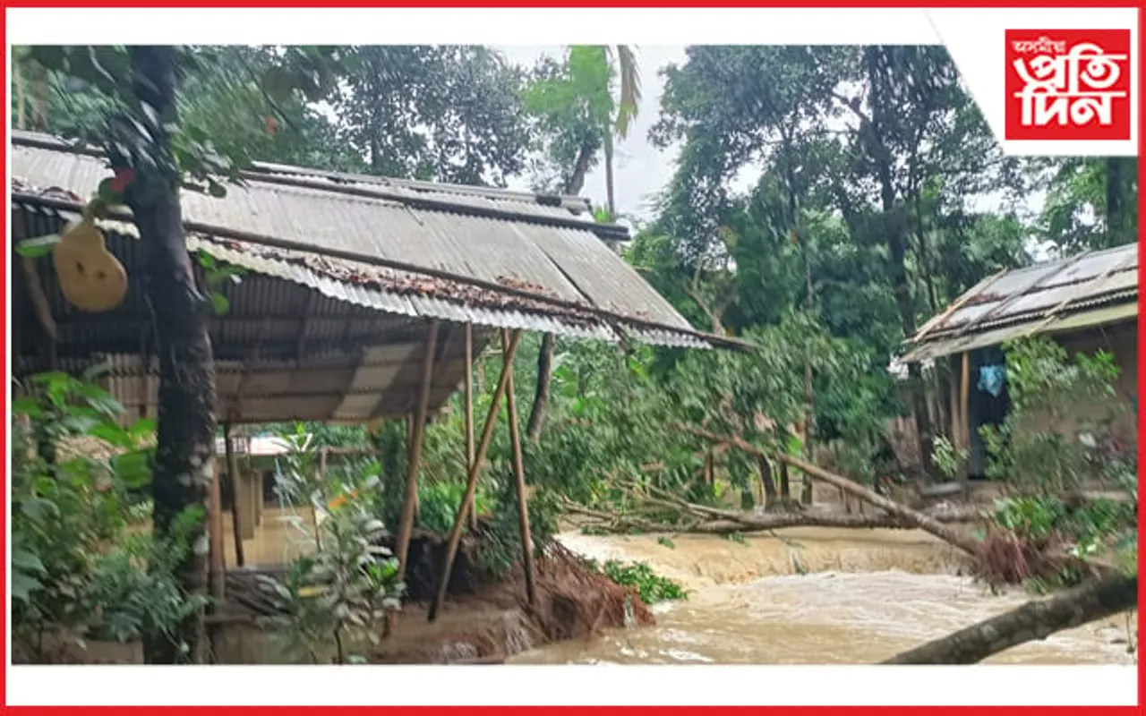 ধেমাজিত বান : ৩৬ খন গাঁও এতিয়াও বানৰ কৱলত