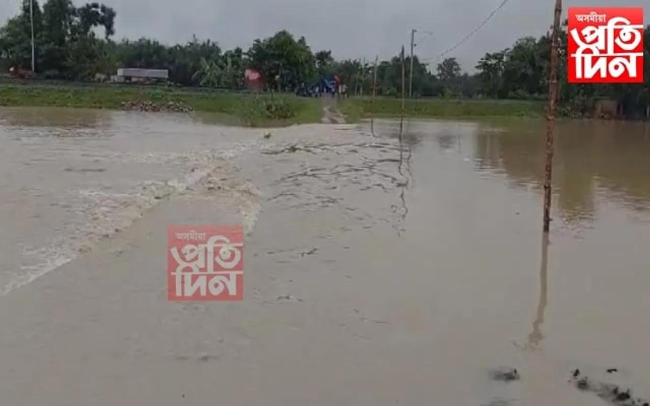বালিপৰাত বানৰ সংহাৰঃ জৰাসৰ নৈৰ জলপৃষ্ঠ বৃদ্ধি