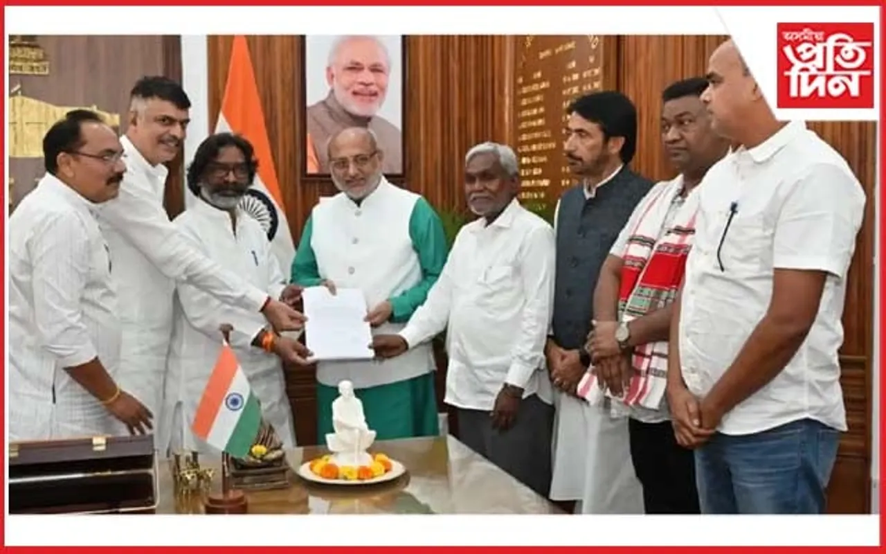 পদ এৰিলে চম্পাই ছোৰেণে: ঝাৰখণ্ডৰ বাঘজৰী ল'বলৈ সাজু হেমন্ত ছোৰেণ