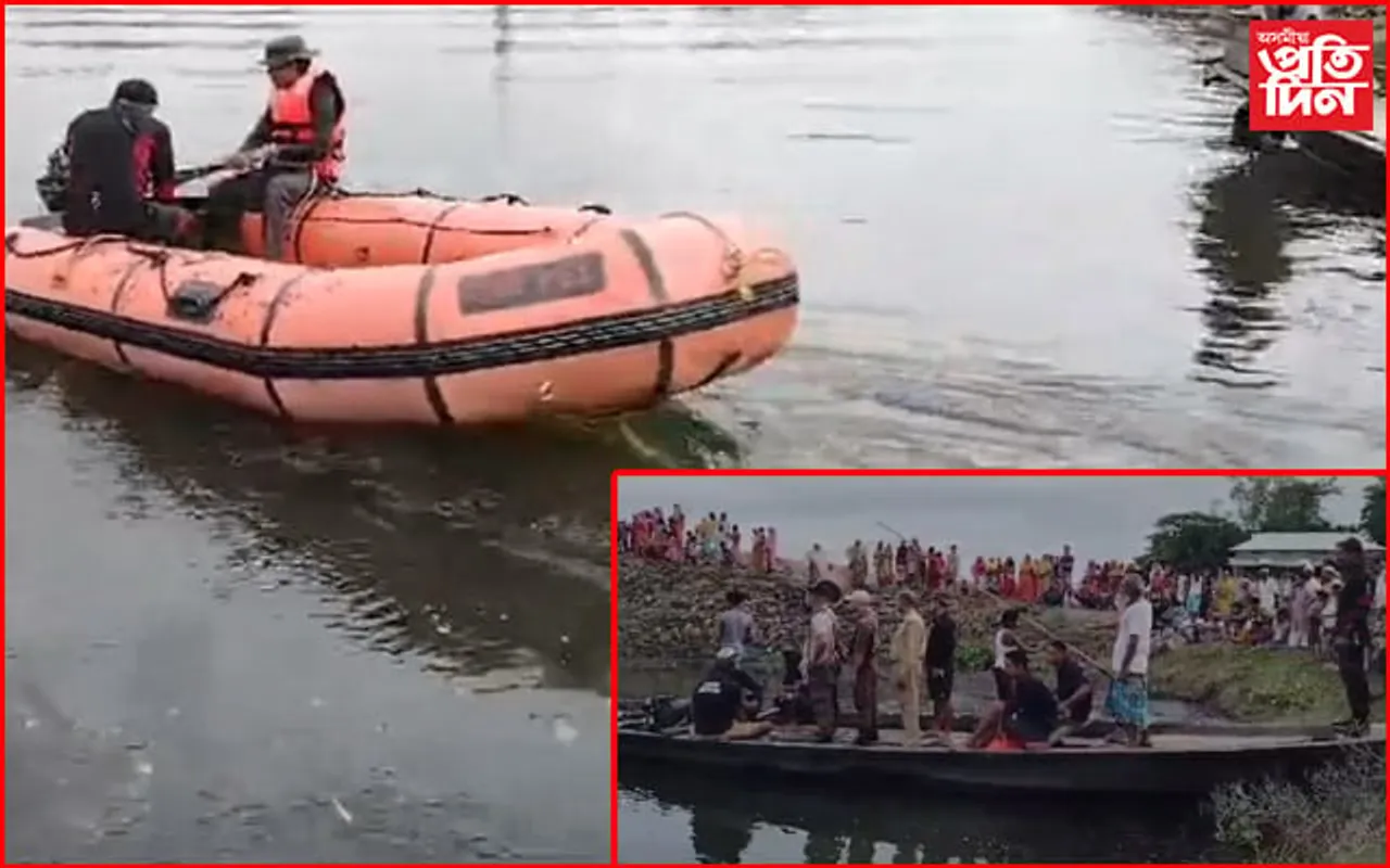 গৌৰীপুৰৰ গদাধৰ নদীত নাও দুৰ্ঘটনা: পিতৃৰ মৃতদেহ উদ্ধাৰ, সন্ধানহীন পুত্ৰ 