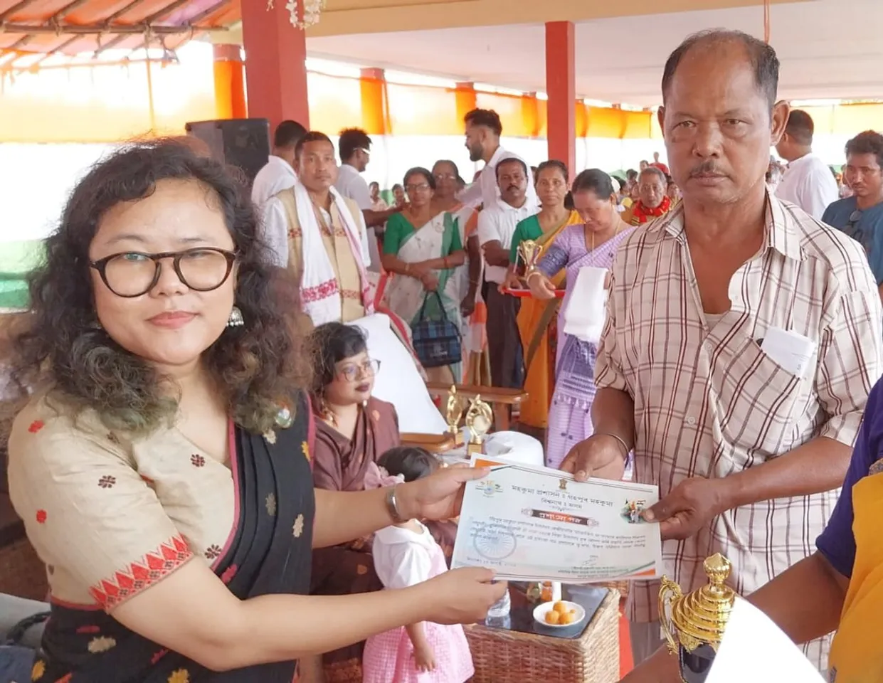 বিশিষ্ট প্ৰকৃতিপ্ৰেমী মাৰ্কা নৰহক গহপুৰ মহকুমা প্ৰশাসনৰ সম্বৰ্ধনা