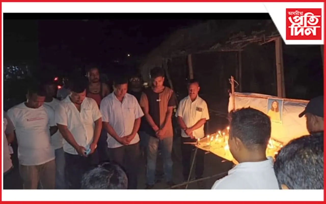 আৰ জি কৰ কাণ্ড : গোগামুখত বীৰ লাচিত সেনাৰ মৌন প্ৰাৰ্থনা, বন্তি প্ৰজ্বলন
