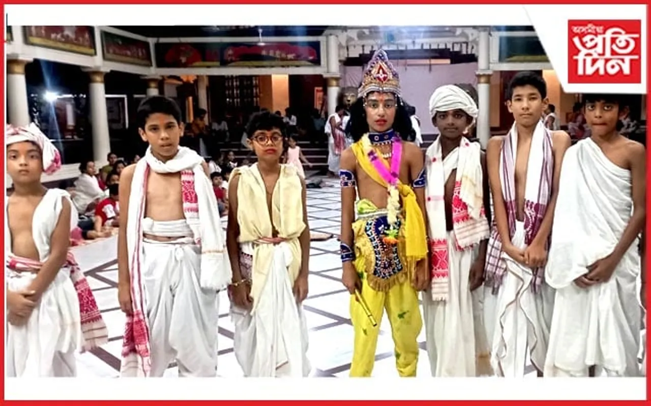 বটদ্ৰৱা থানত ৩৫০ বছৰীয়া পৰম্পৰাৰে  নিশা দধিমথন ভাওনা পৰিৱেশন