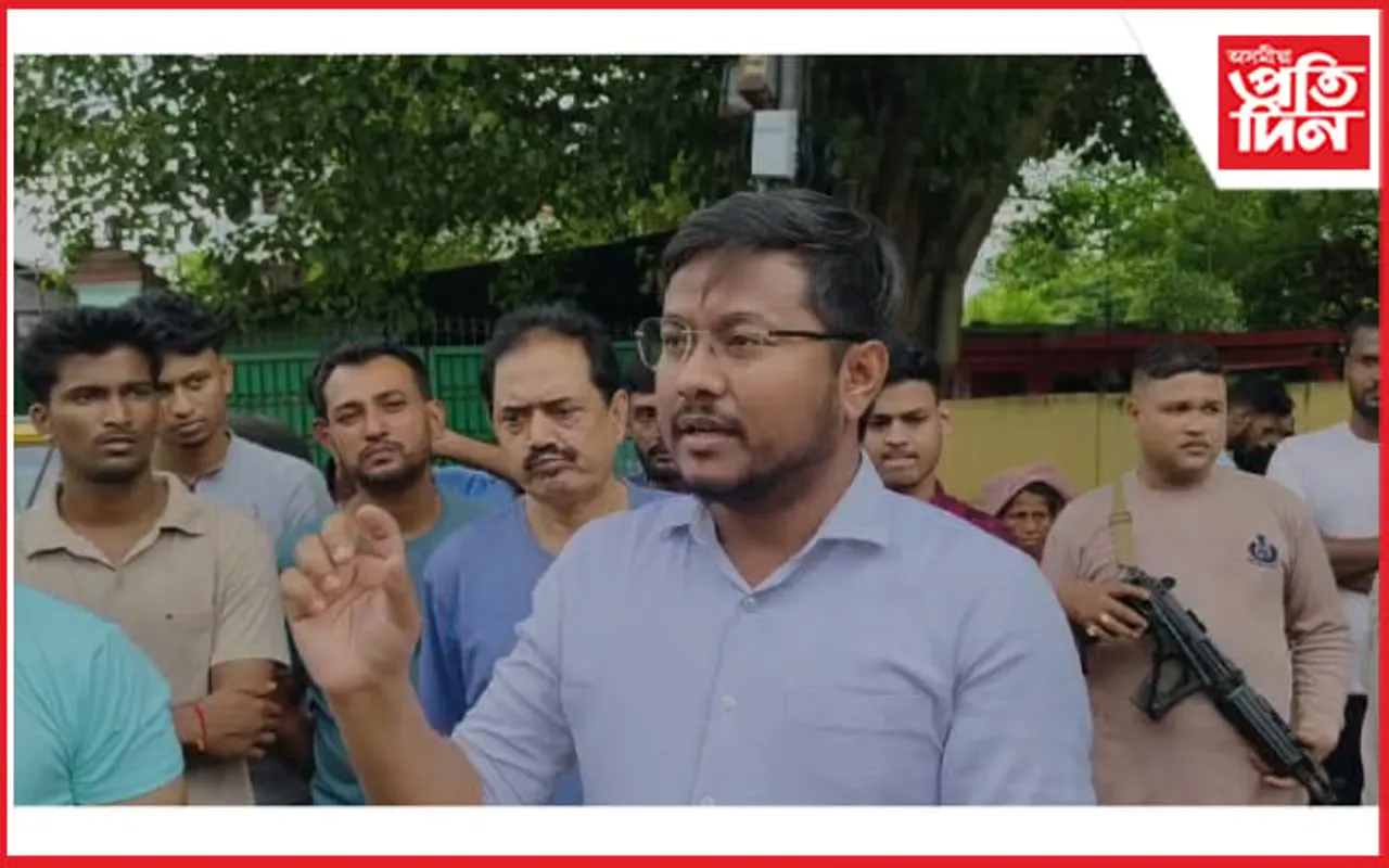 লামডিঙৰ ৰাজপথত ৰোড মাৰ্চ...
