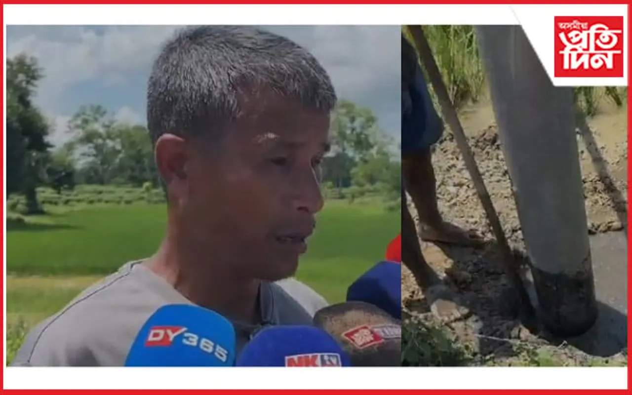 মেৰাপানীত বিদ্যুতৰ খুঁটা সংস্থাপনৰ নামত বিয়াগোম কেলেংকাৰী
