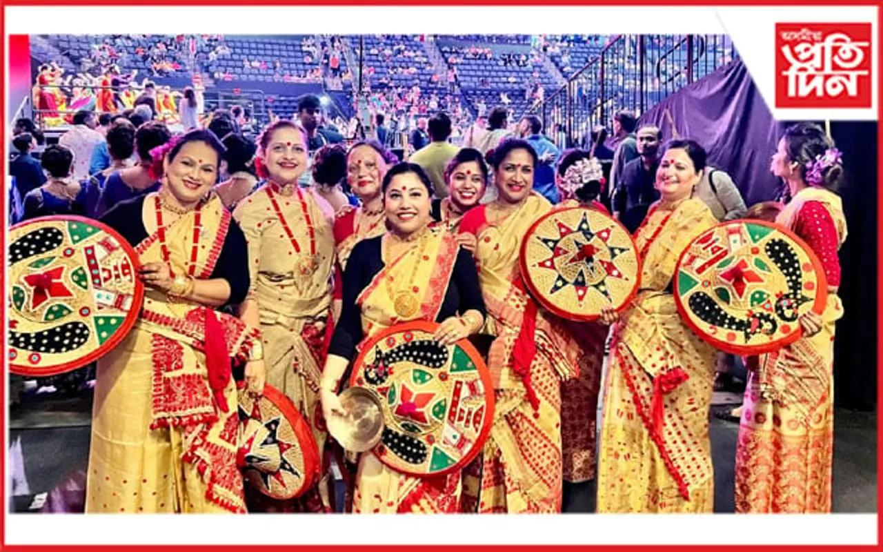 আমেৰিকাত মোডীৰ সভাত বিহু প্ৰদৰ্শন প্ৰৱাসী অসমীয়াৰ...