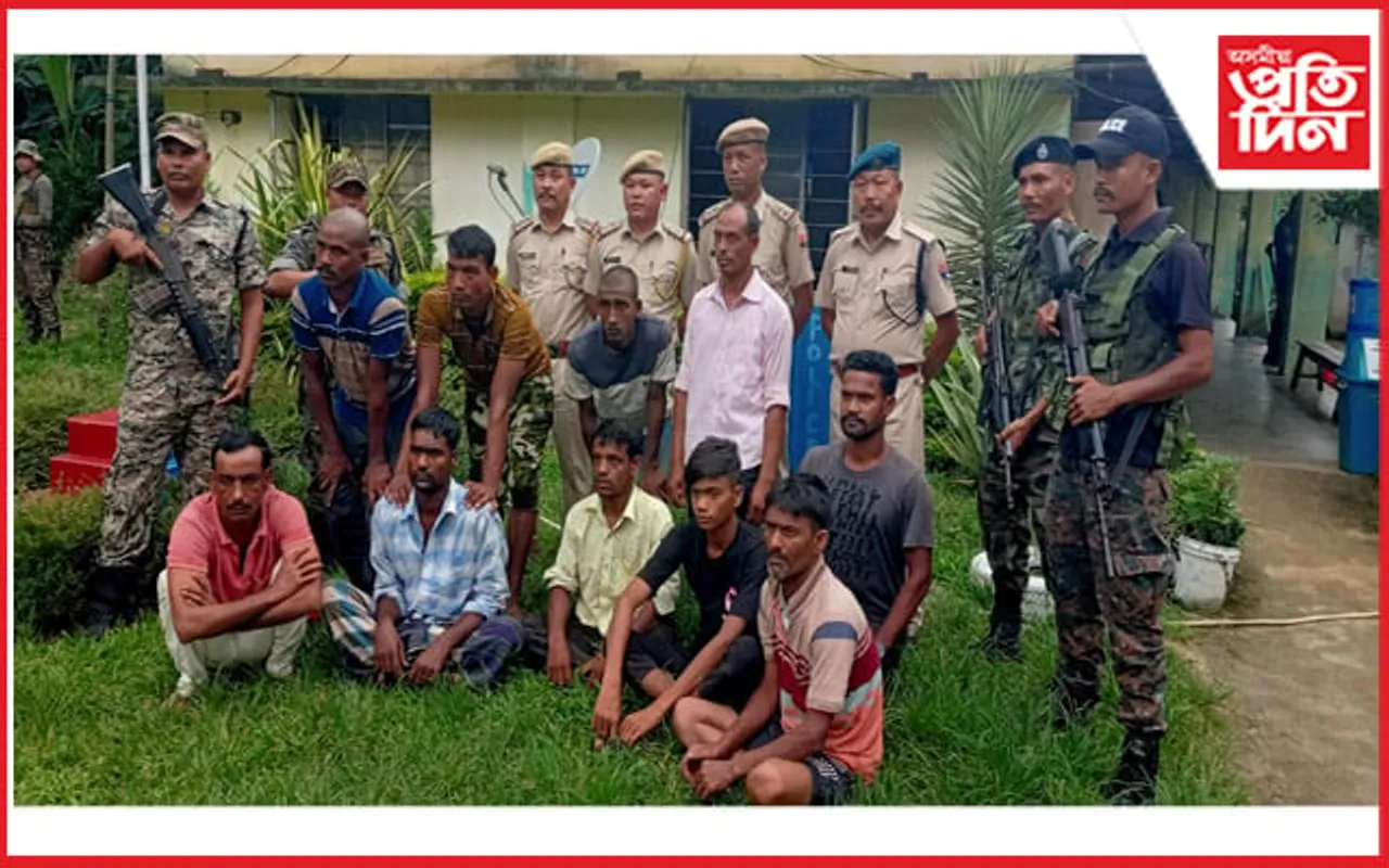 মেঘালয়ত ১০জনকৈ বাংলাদেশী নাগাৰিকক আটক আৰক্ষীৰ