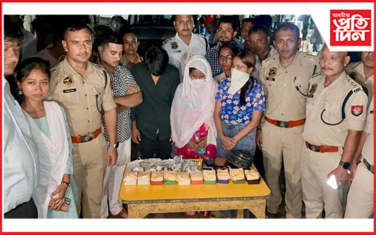 শিৱসাগৰ আৰক্ষীৰ ২০ লাখ টকাৰ নিষিদ্ধ দ্ৰব্য জব্দঃ চাৰি জনক আটক...