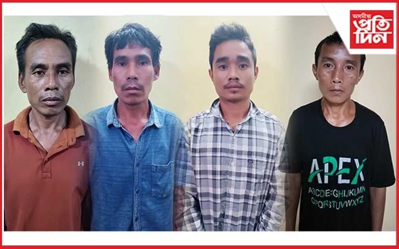কাজিৰঙাত পৰিকল্পিত গঁড় হত্যাৰ ঘটনা : চোৰাং চিকাৰীক আটক