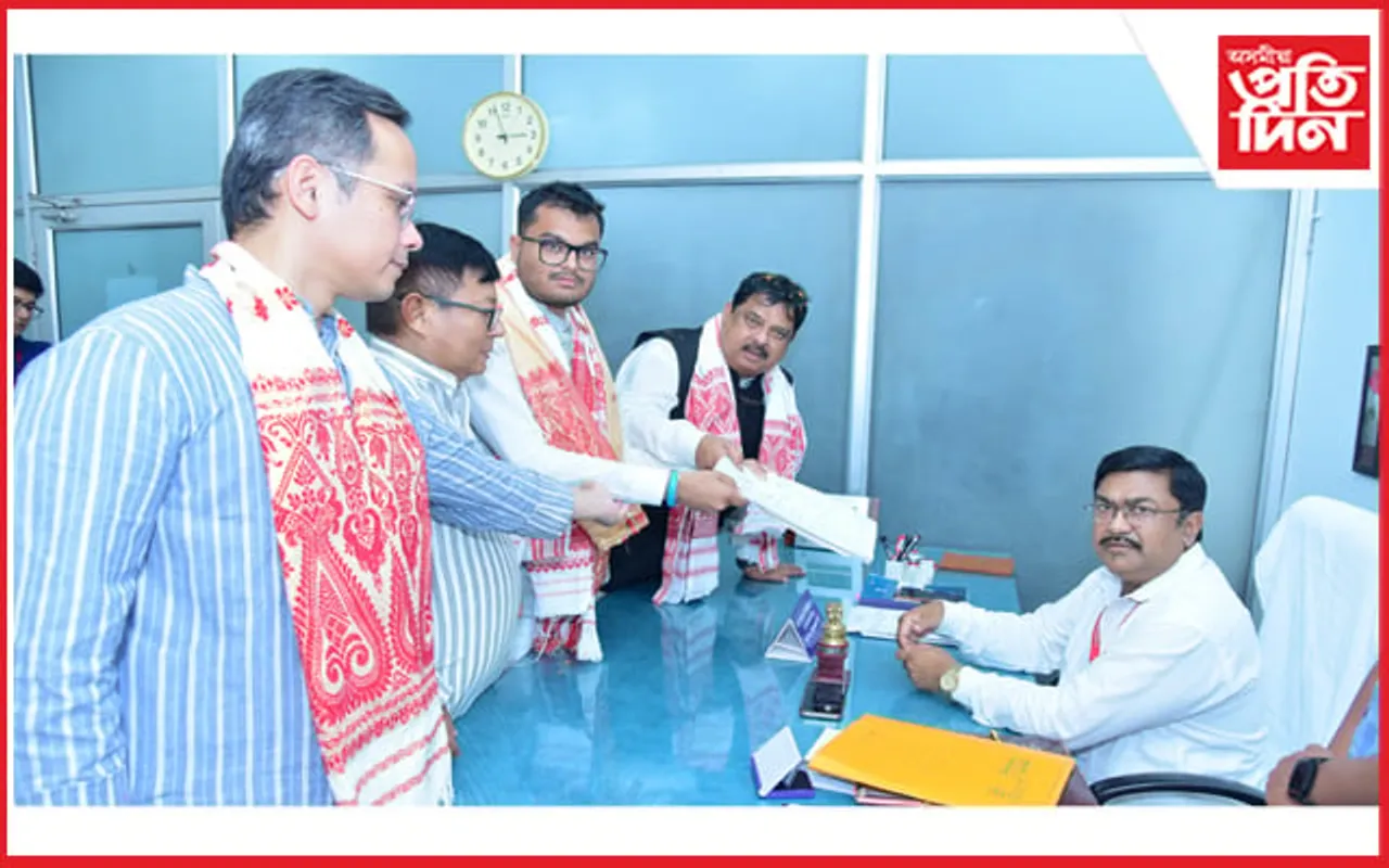 তানজিল হুছেইনৰ মনোনয়ন পত্ৰ দাখিল 