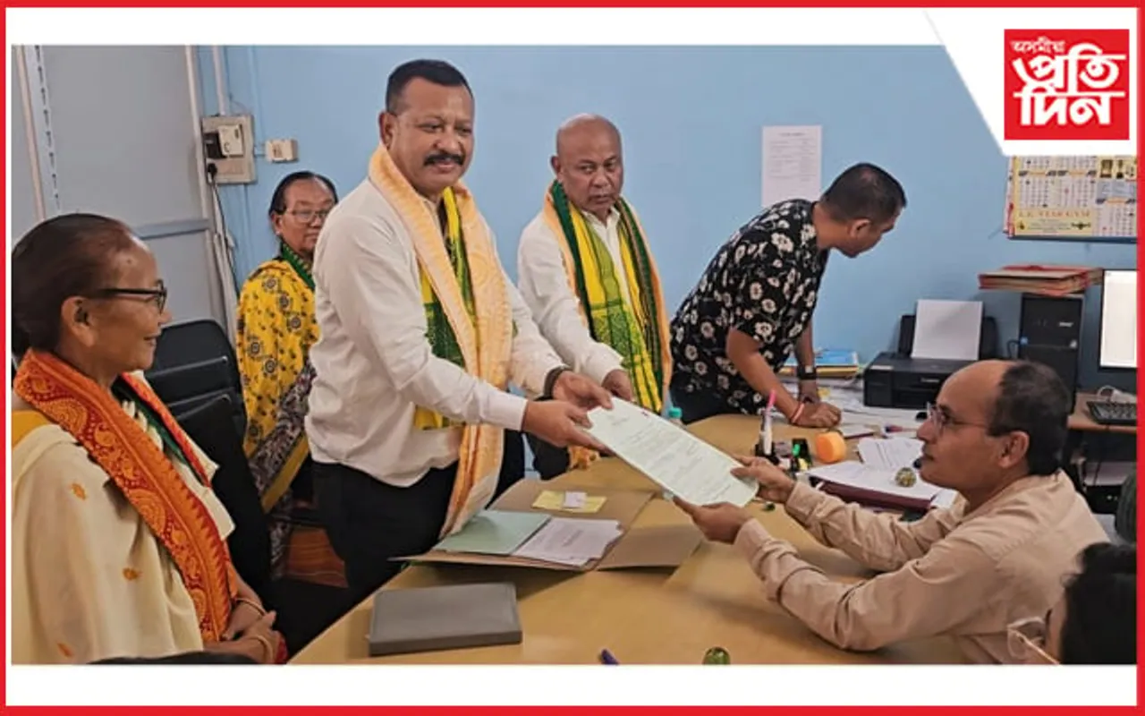 পাঁচ হাজাৰ সমৰ্থকৰ সৈতে মনোনয়ন দাখিল  বিপিএফৰ প্ৰাৰ্থী শুদ্ধ বসুমতাৰীৰ 